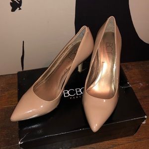 BCBG nude pumps